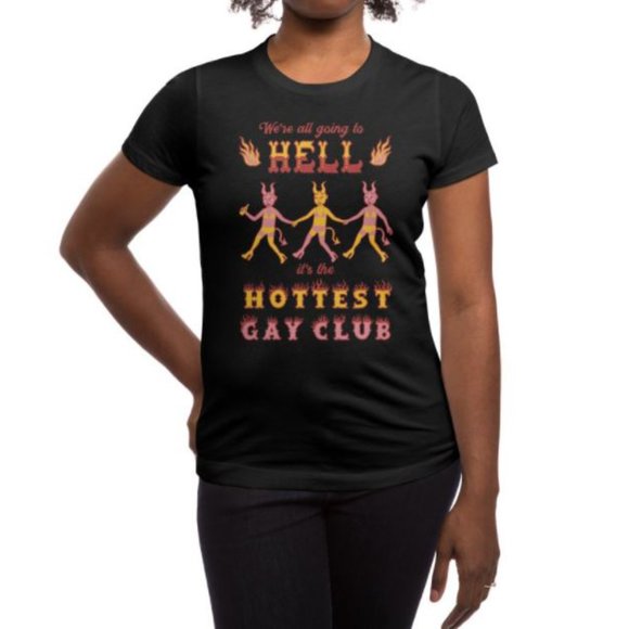 We're all going to Hell Printed Tee - Picture 1 of 4